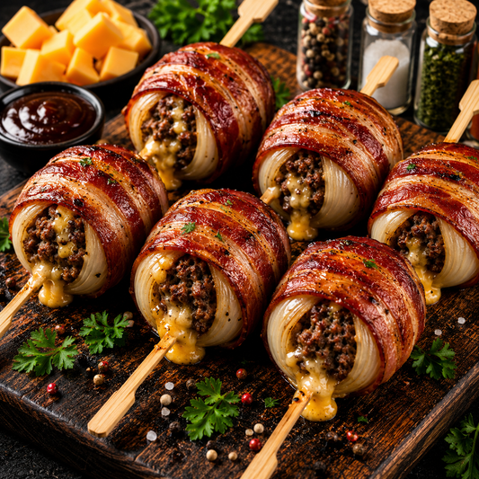 Chef Ali Signature Bacon-Wrapped Beef Onion Bombs