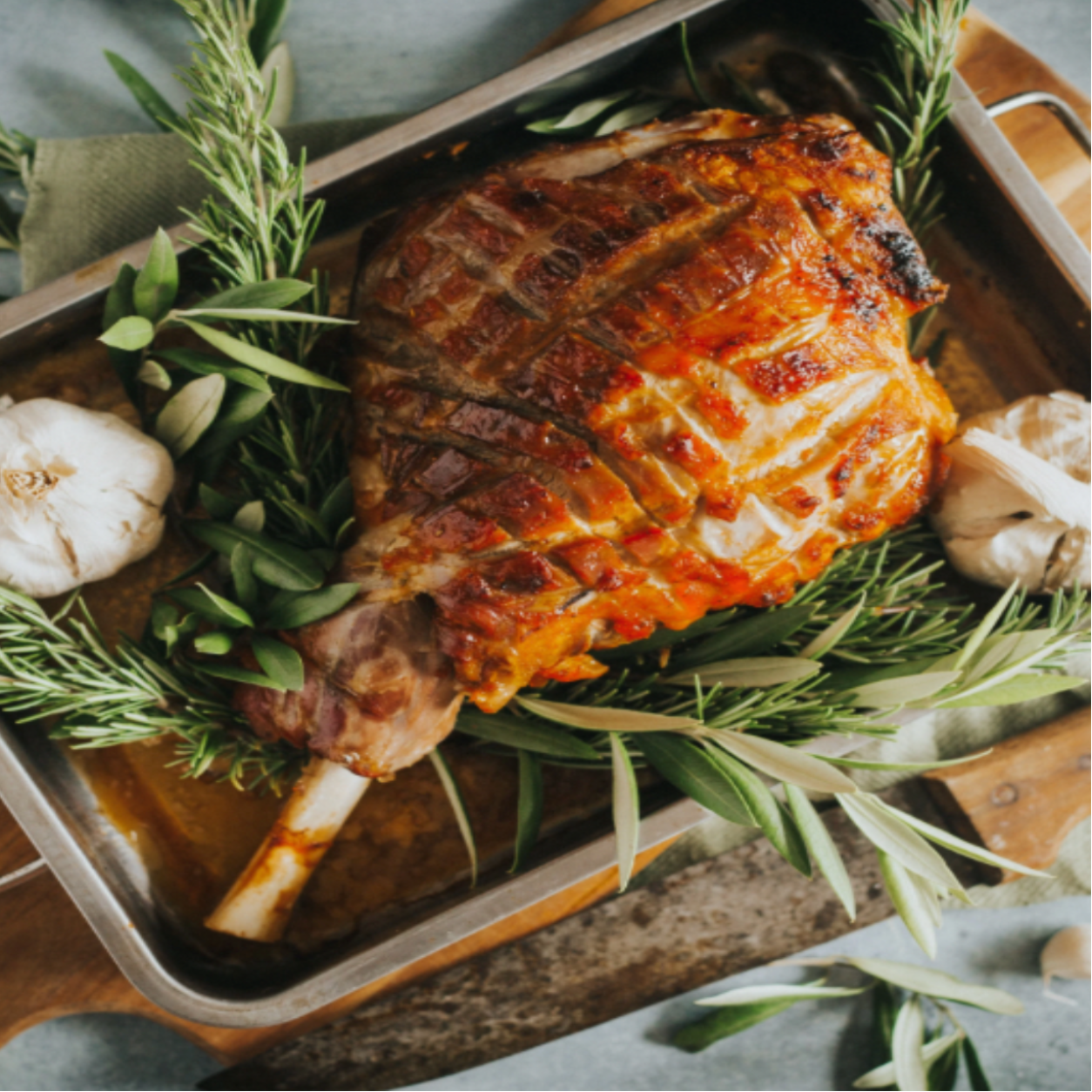 Marinated Whole Lamb Leg 