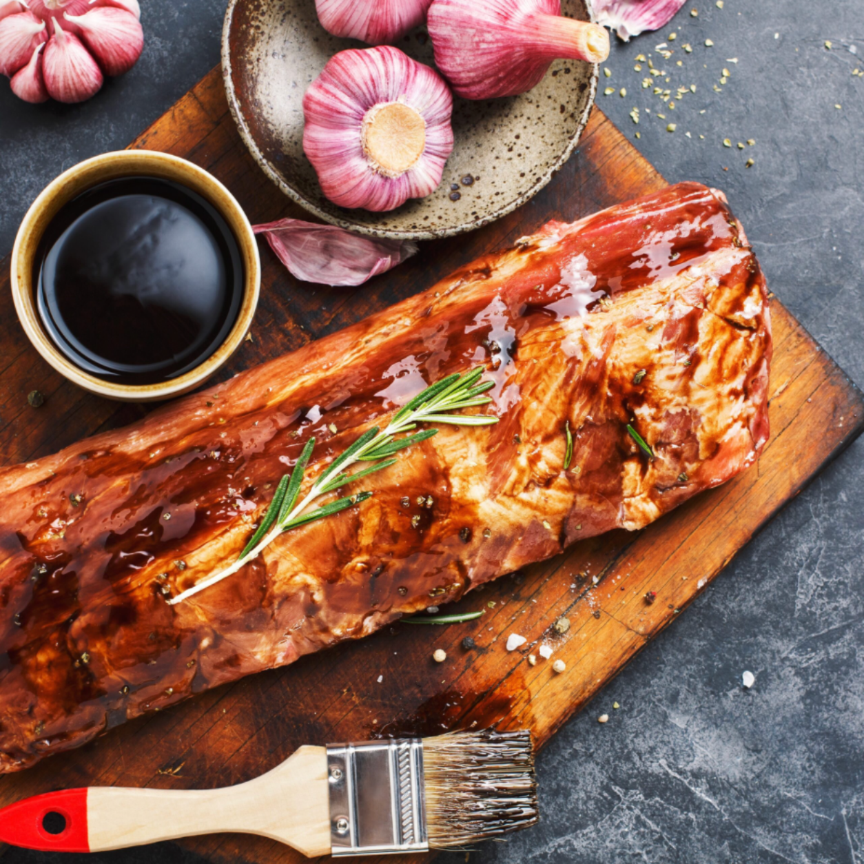 Pork Spare Ribs Rack - Oinktastic Glaze
