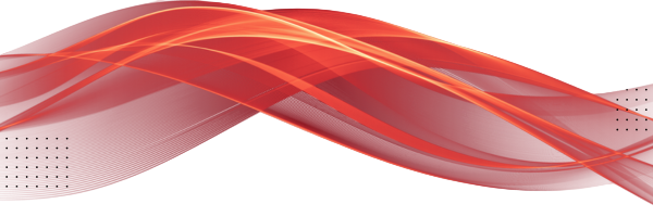 Wavy red and orange lines on a white background