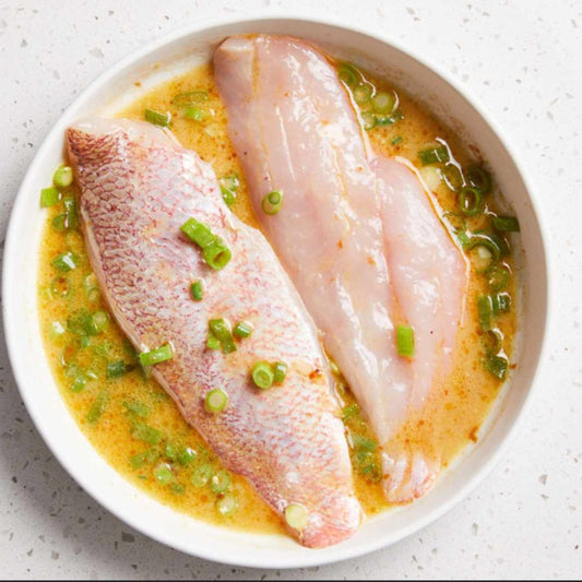 Marinade Red Snapper Fish